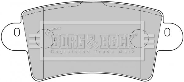 BORG & BECK Комплект тормозных колодок, дисковый тормоз BBP1773